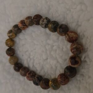 Stretchy Genuine Rainforest Jasper Bracelet